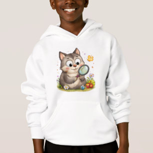 Camiseta Moletom de lobo para crianças