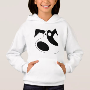 Camiseta Moletom de Meninas do Cachorrinho Abstrato Fofo -