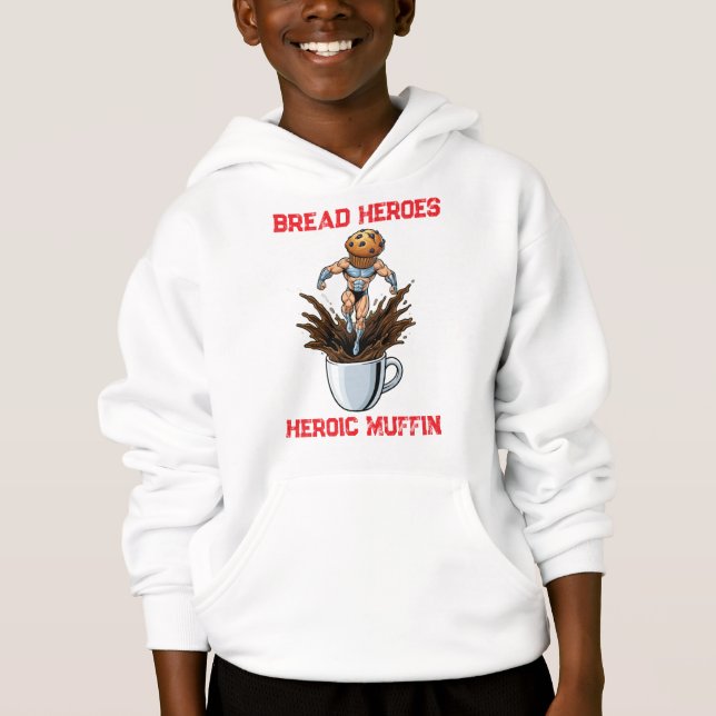 Camiseta Moletom de Moda Cartoon Fofo para Crianças (Frente)