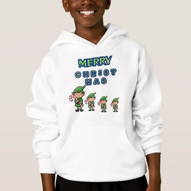 Camiseta Moletom de Natal Elfos Dançantes  (Frente)