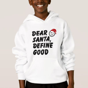 Camiseta Moletom de Natal para Crianças Fofo – Citação do P