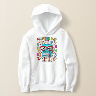 Camiseta Moletom de Número Dia para Crianças Números de R