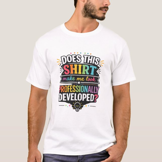 Camiseta Moletom de Professor Engraçado | Presente de Apren (Frente)