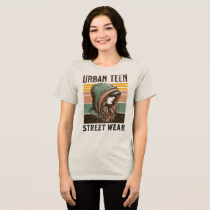 Camiseta Moletom de Rua Vintage Urbano Garota Retro