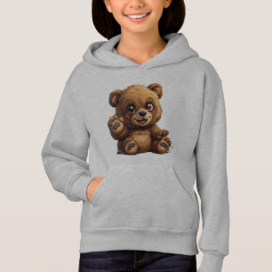 Camiseta Moletom de Urso Teddy Kawaii para Crianças