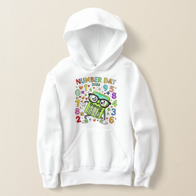 Camiseta Moletom Dia dos Números para Crianças | Números de (Postura )
