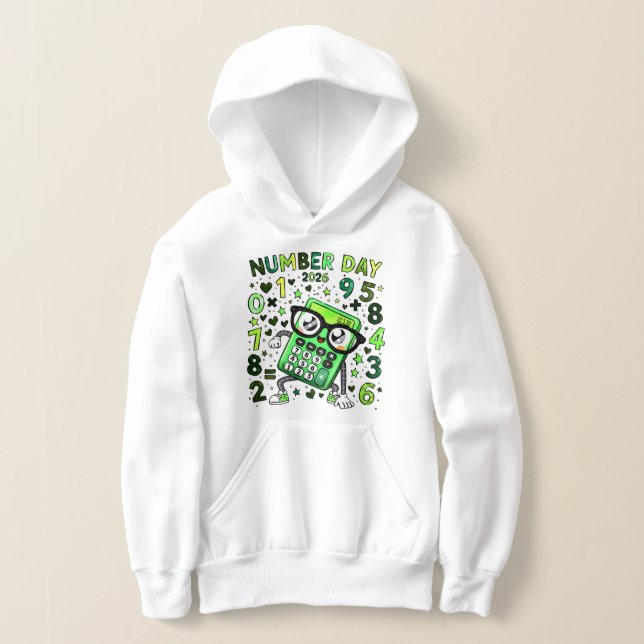Camiseta Moletom do Dia do Número para Crianças | Design de (Postura )