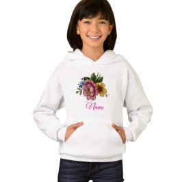 Camiseta Moletom Floral Inspirado em Porcelana