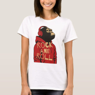 Camiseta Moletom Gorila Rock And Roll