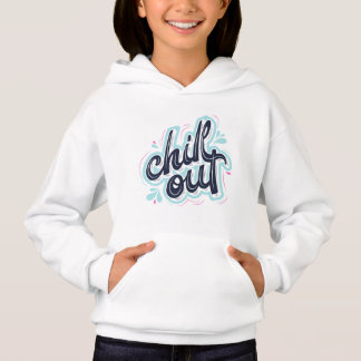 Camiseta Moletom Gráfico Feminino Tipografia Retro Chill Ou