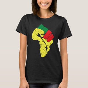 Camiseta Moletom História Negra Cores da Bandeira Pan-Afric