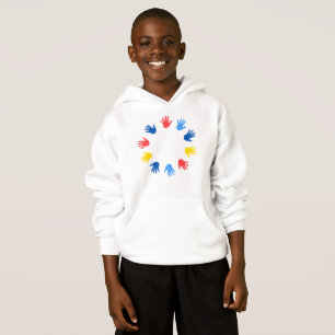 Camiseta Moletom Infantil com Capuz Mãos
