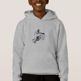 Camiseta Moletom infantil com desenho de moto de trilha