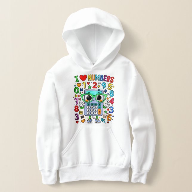 Camiseta Moletom Infantil Dia dos Números | Eu Amo Números  (Postura )