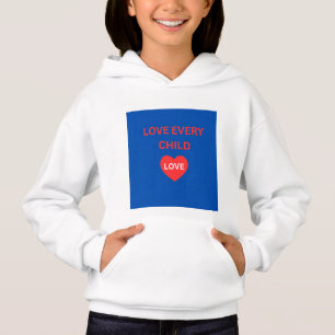 Camiseta Moletom Infantil Love Every Child – Coração Inspir