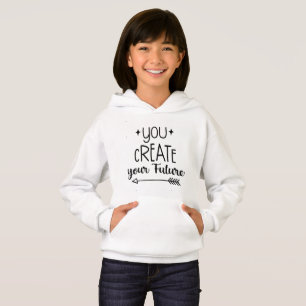 Camiseta Moletom Inspirador para Meninas - Você Cria