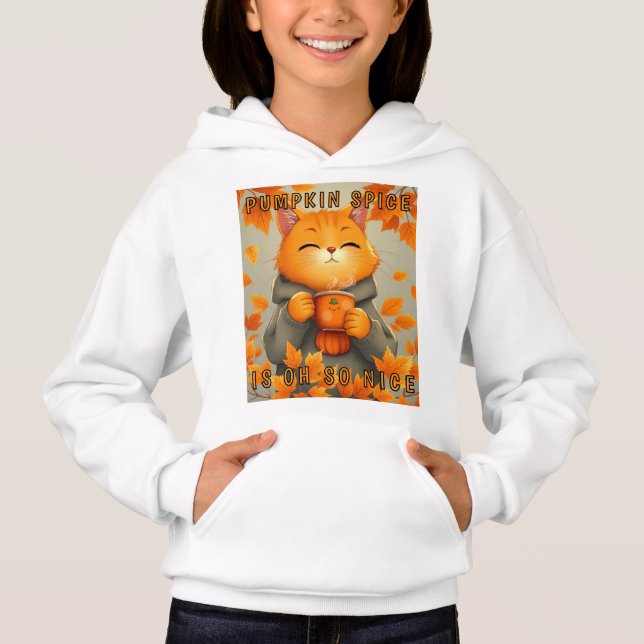 Camiseta Moletom Personalizável para Meninas com Gato e Cac (Frente)