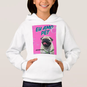 CAMISETA MOLETOM PET ROSA