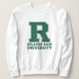 Camiseta Moletra da Faculdade Cabelo Relaxado Amor Gráfico