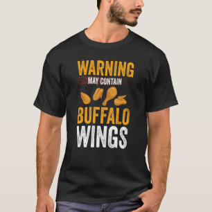 Camiseta Molho de Asa Quente de Frango Frito Buffalo Wings