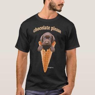 Camiseta Molho de chocolate Waffle Sorvete Cone Cupa 
