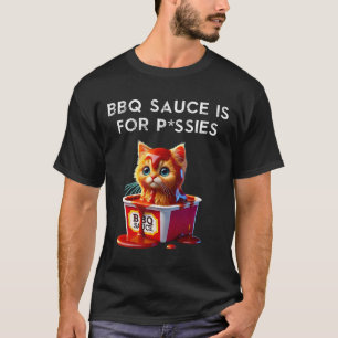Camiseta Molho de Churrasco Engraçado Gato Humor Presente p