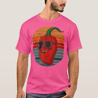 Camiseta Molho de comida apimentada Pimenta Chili Amante Ja