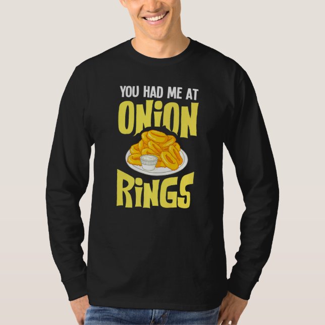 Camiseta Molho de Massa de Anel de Cebola   1 (Frente)