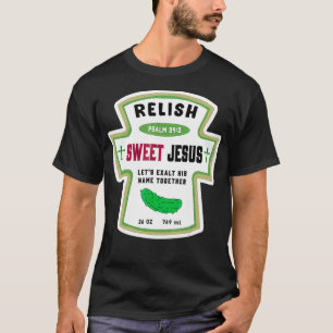 Camiseta Molho de picles doce e doce de vintage engraçado n