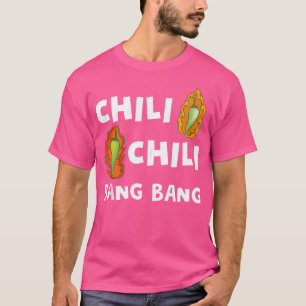 Camiseta Molho de Pimenta Picante Chili Bang Chefs Cozinhan