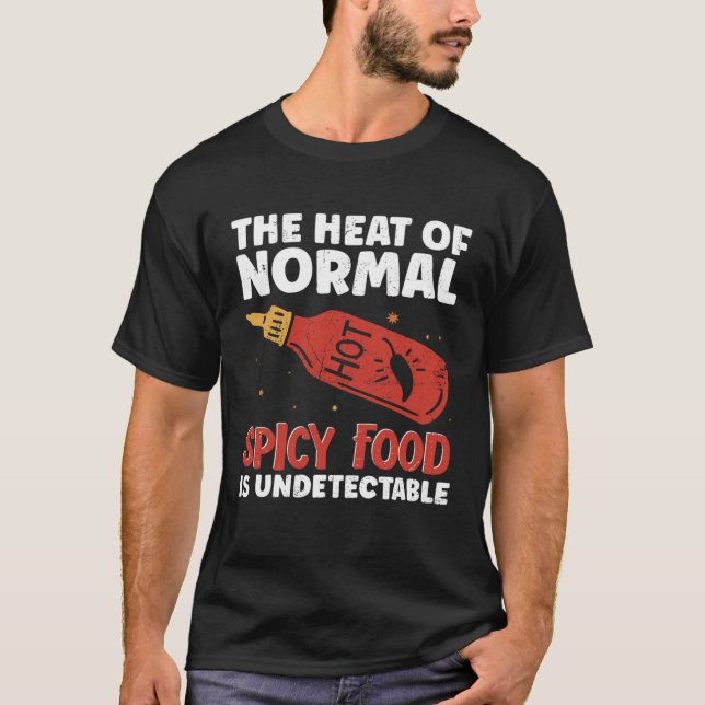 Camiseta Molho de Pimenta Quente O Calor da Comida Apimenta (Frente)
