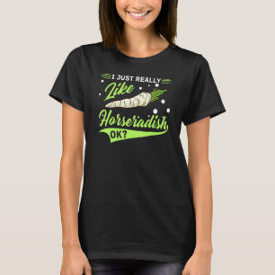 Camiseta Molho de Rábano Cremoso Receita da Planta Raiz Fre