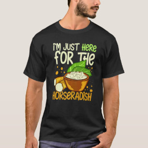 Camiseta Molho de Rábano Cremoso Receita de Planta Raiz Fre