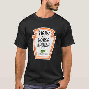 Camiseta Molho de Rábano Picante Fogo Grupo Condimento Hall