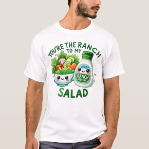 Camiseta Molho de Ranch Kawaii e Arte de Salada