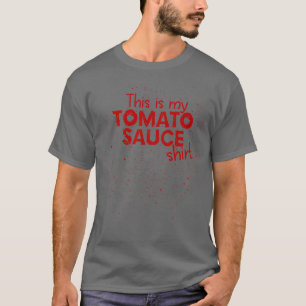Camiseta Molho De Tomate De Espaguete Italiano Marinara