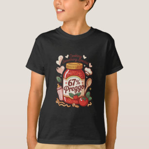 Camiseta Molho Preggo Massa Anúncio de Gravidez Engraçado 6