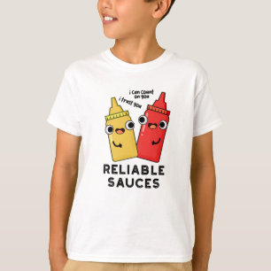 Camiseta Molhos confiáveis, Comida engraçada