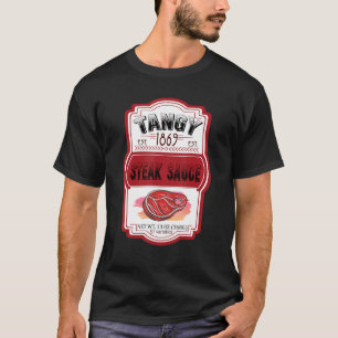 Camiseta Molhos de bife Casais de garrafas