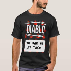 Camiseta Molhos Quentes Grupo Halloween Diablo Molho Você M