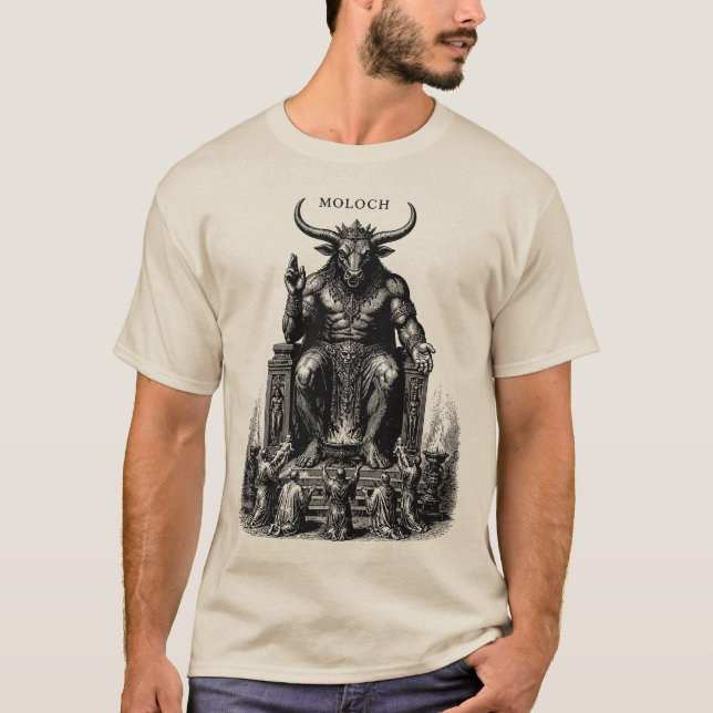 Camiseta Moloch O Touro Goético Ascende (Frente)
