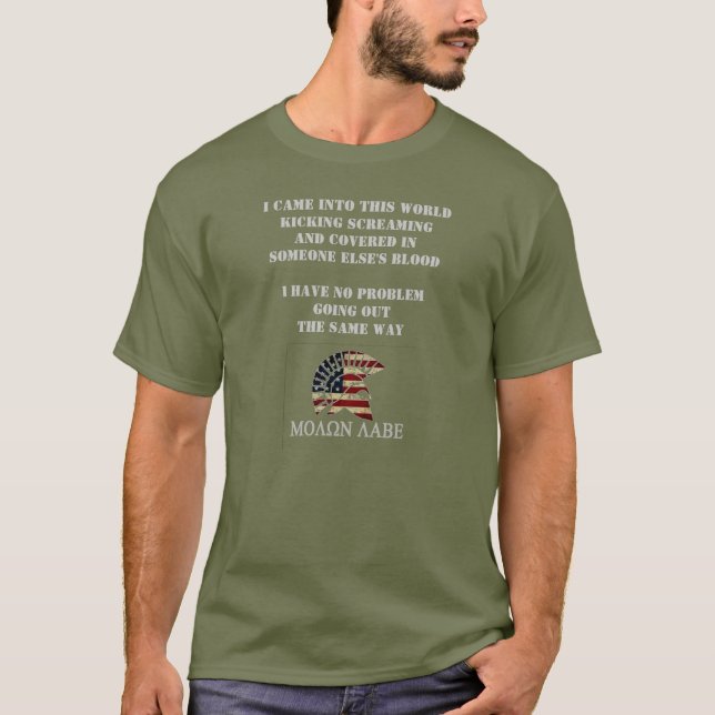 CAMISETA MOLON LABE (Frente)