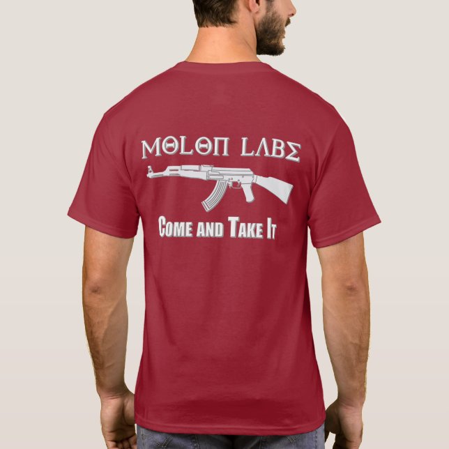 Camiseta Molon Labe (Verso)