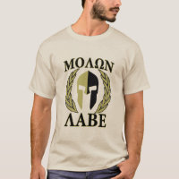 Molon Labe Spartan Mask Laurels Olive Green