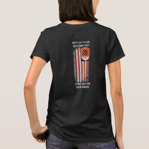 Camiseta Molon Labe Spartan Warrior American Flag Men