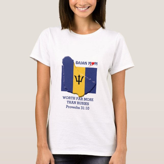 Camiseta MOM BAJAN vale mais do que Rubies PROVERBS 31 (Frente)