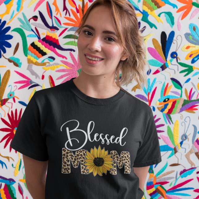 Camiseta Mom Blessed Cute Mother Day (Criador carregado)