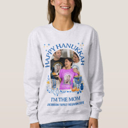 Camiseta MOM de Fotografia Personalizada HANUKKAH FELIZ