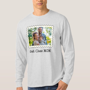 Camiseta MOM DE PRIMEIRA CLASSE Melhor Foto Horizontal Pers