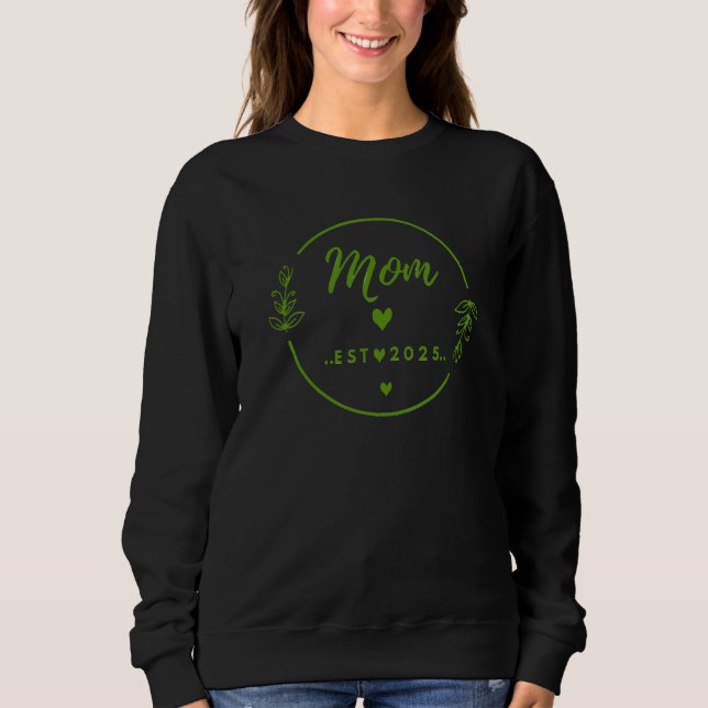 Camiseta Mom Est . 2025 T-Shirt-New Mom Gift- Mother Shirt (Frente)